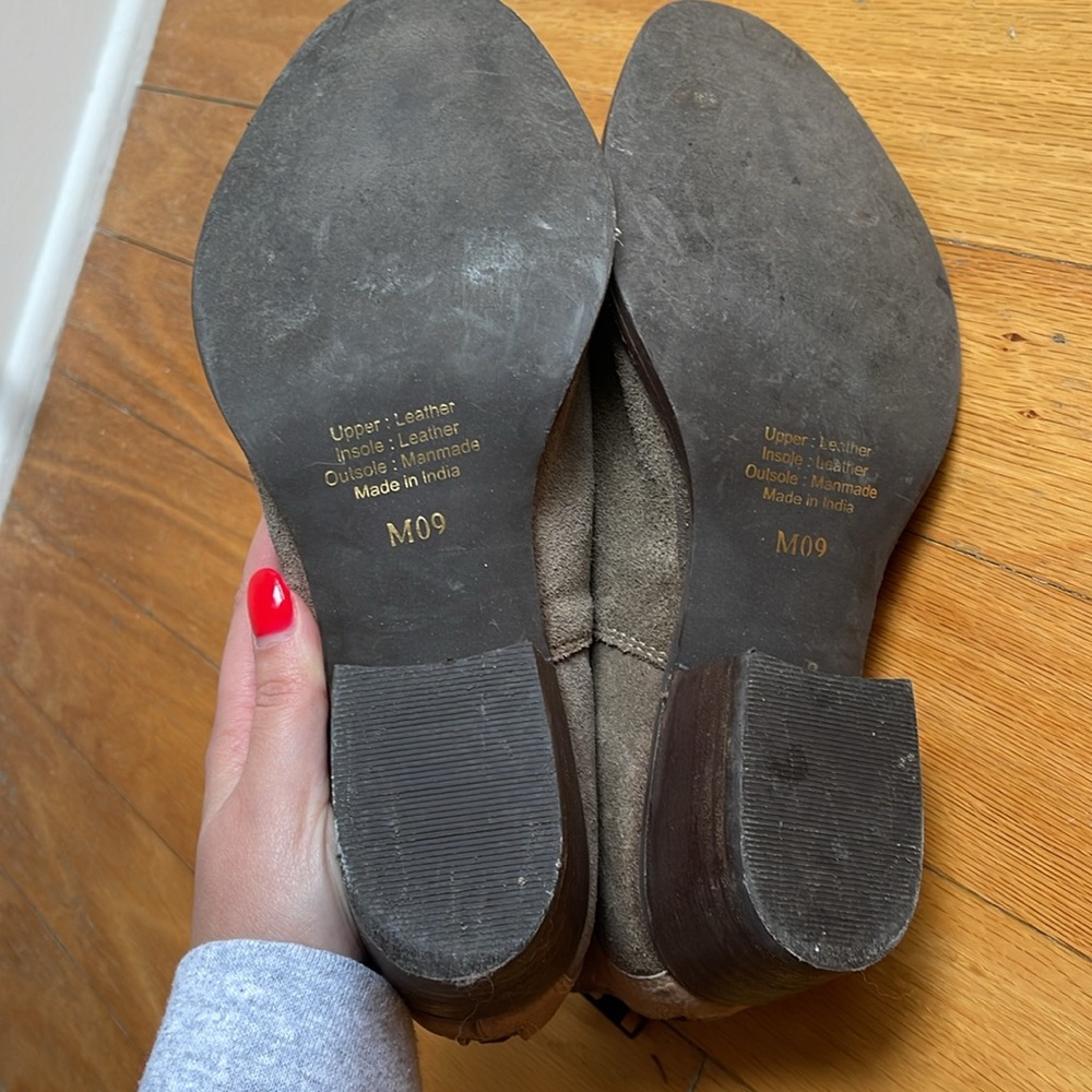 Rebels Grey Booties With Brown Strap - image 3